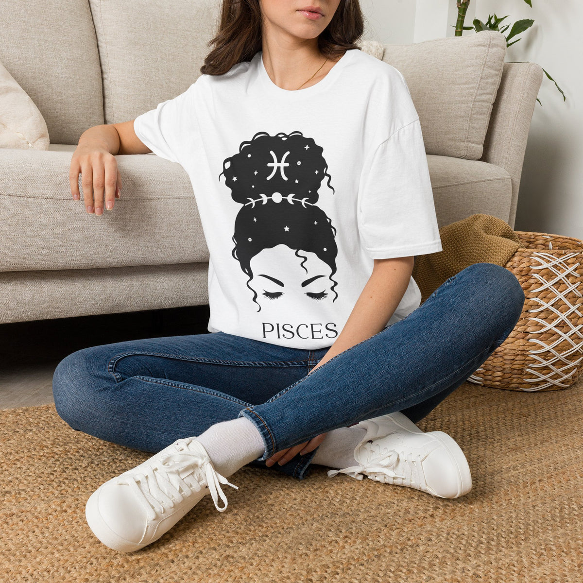Fische Messy bun T-Shirt v5