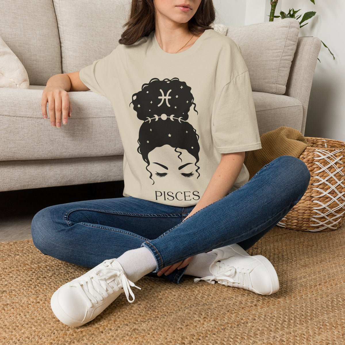 Fische Messy bun T-Shirt v5