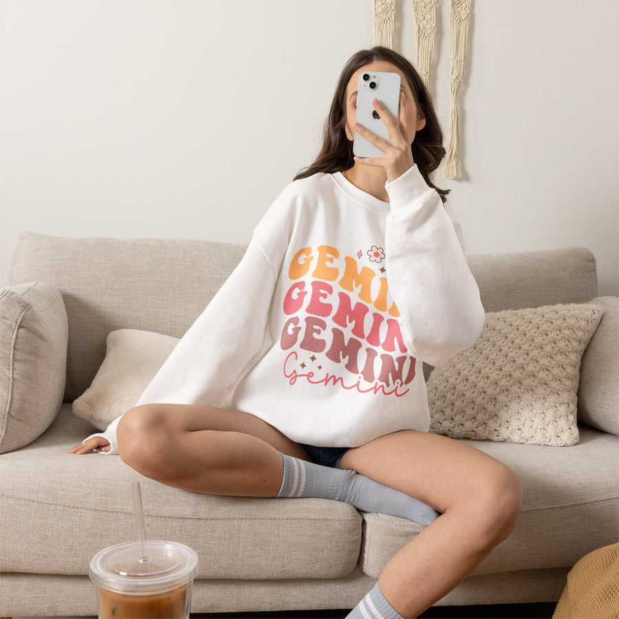 Zwillinge Retro Sweatshirt