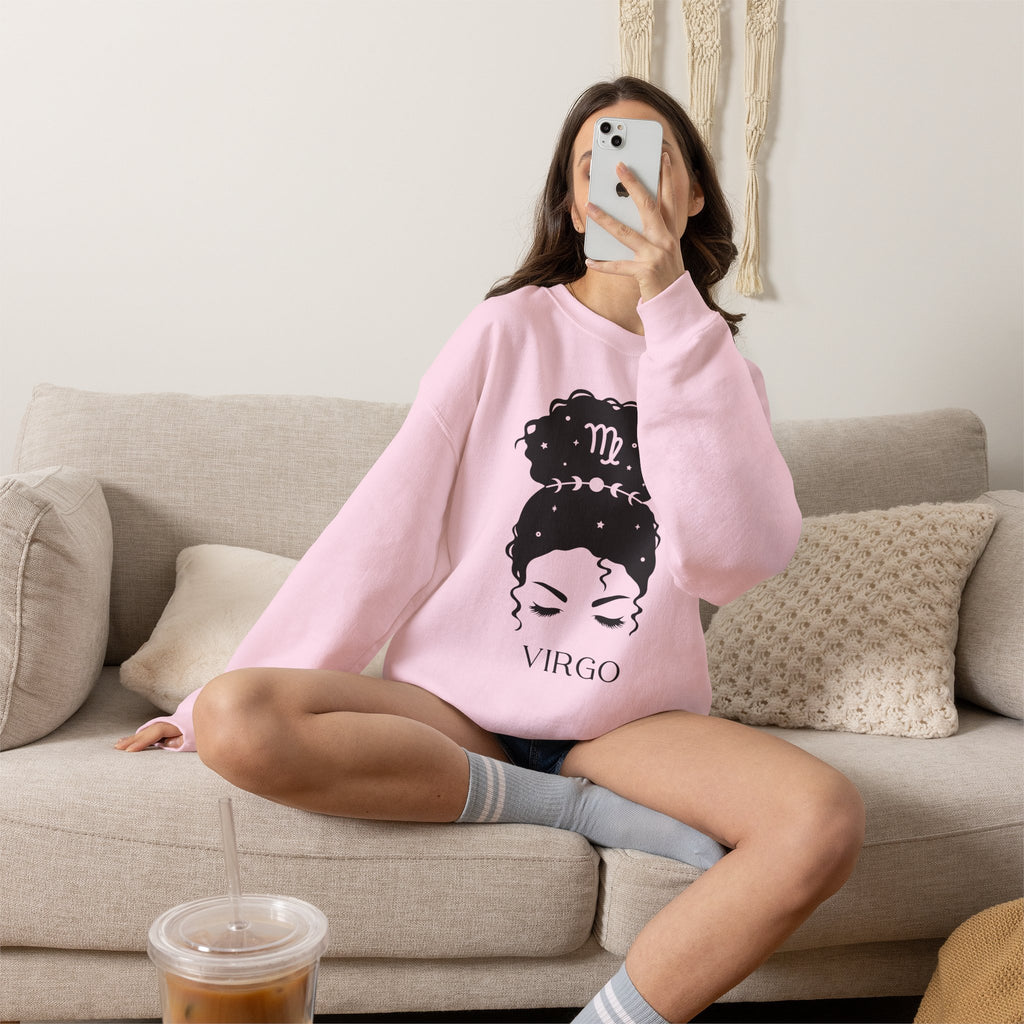 Jungfrau Messy Bun Sweatshirt v5