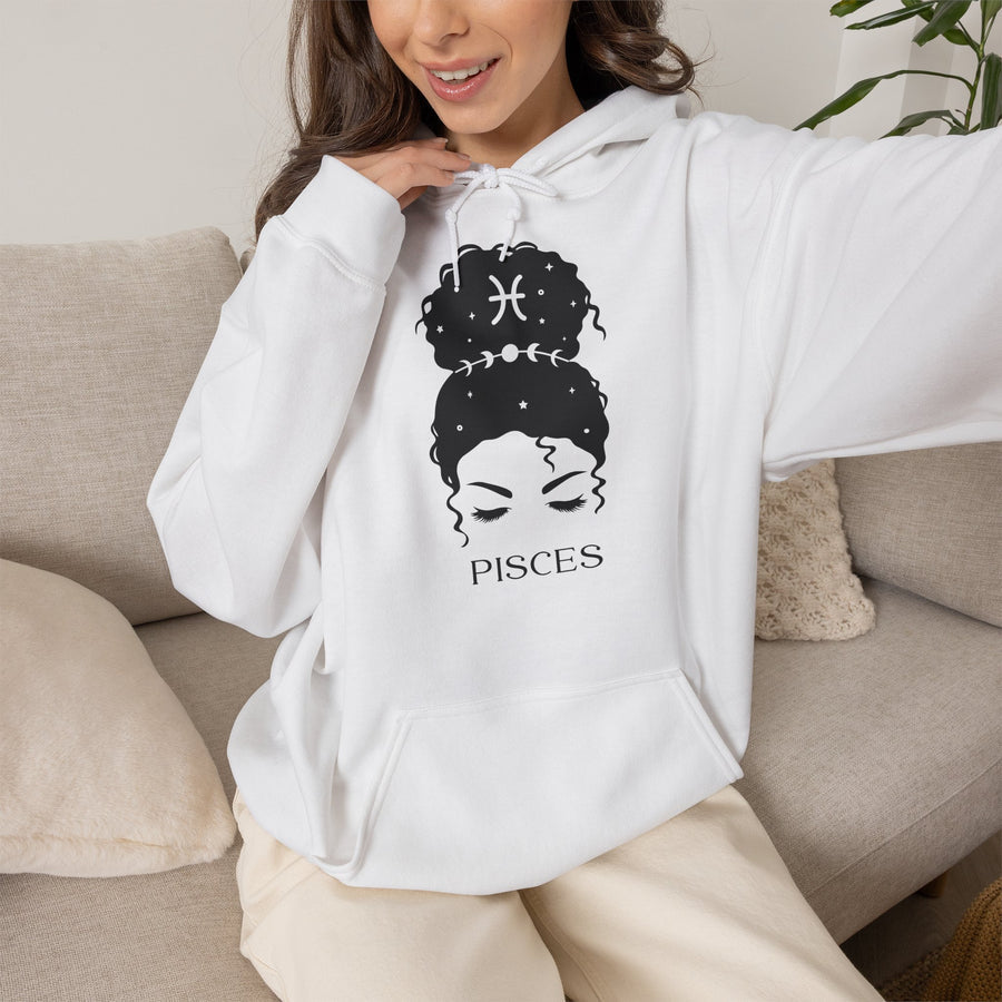 Fische Messy Bun Hoodie