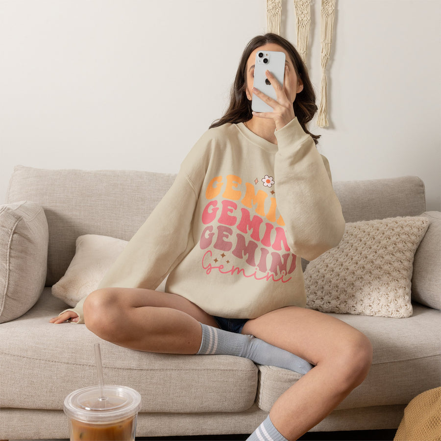 Zwillinge Retro Sweatshirt