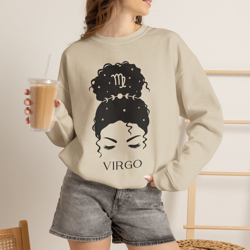 Jungfrau Messy Bun Sweatshirt v5