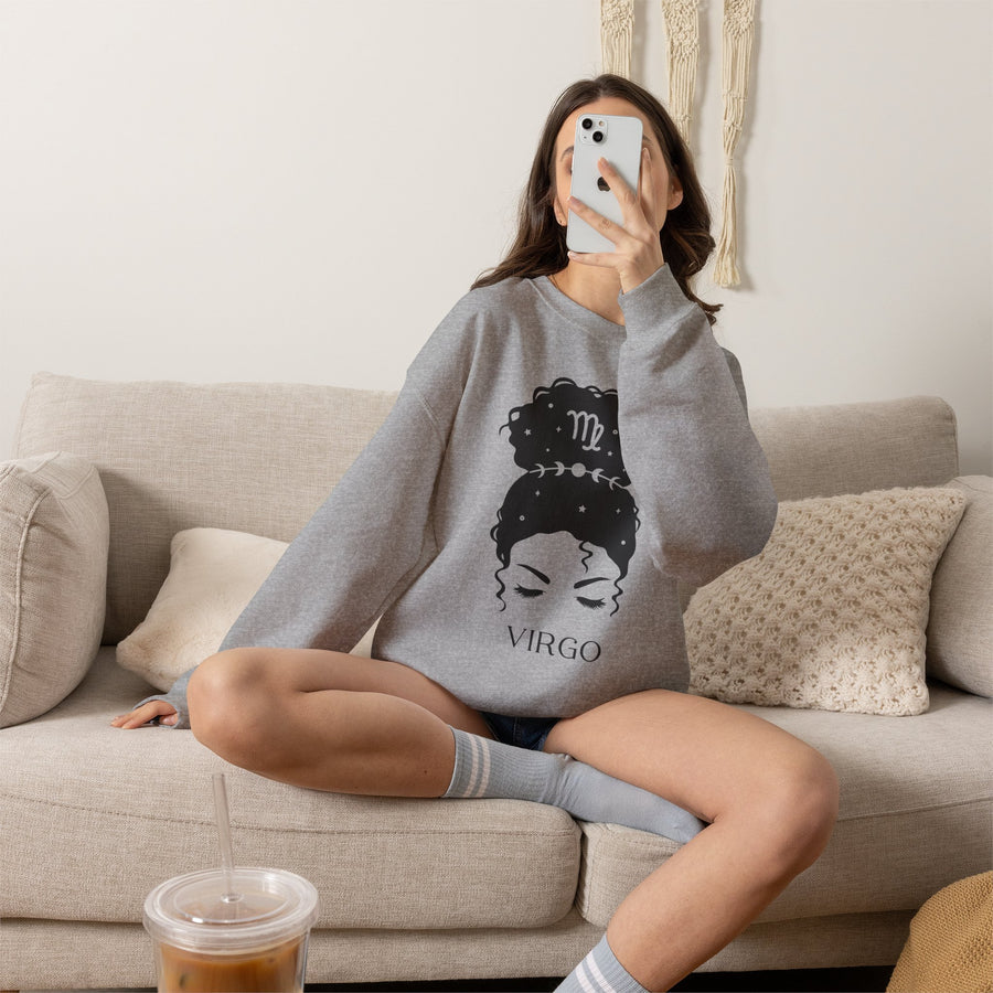 Jungfrau Messy Bun Sweatshirt