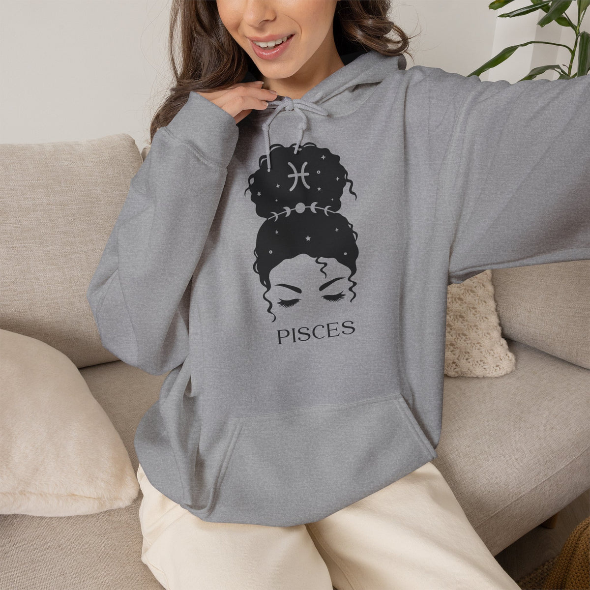 Fische Messy Bun Hoodie v5