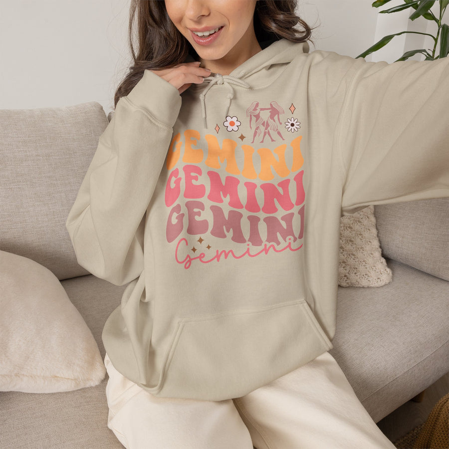 Zwillinge Retro Hoodie