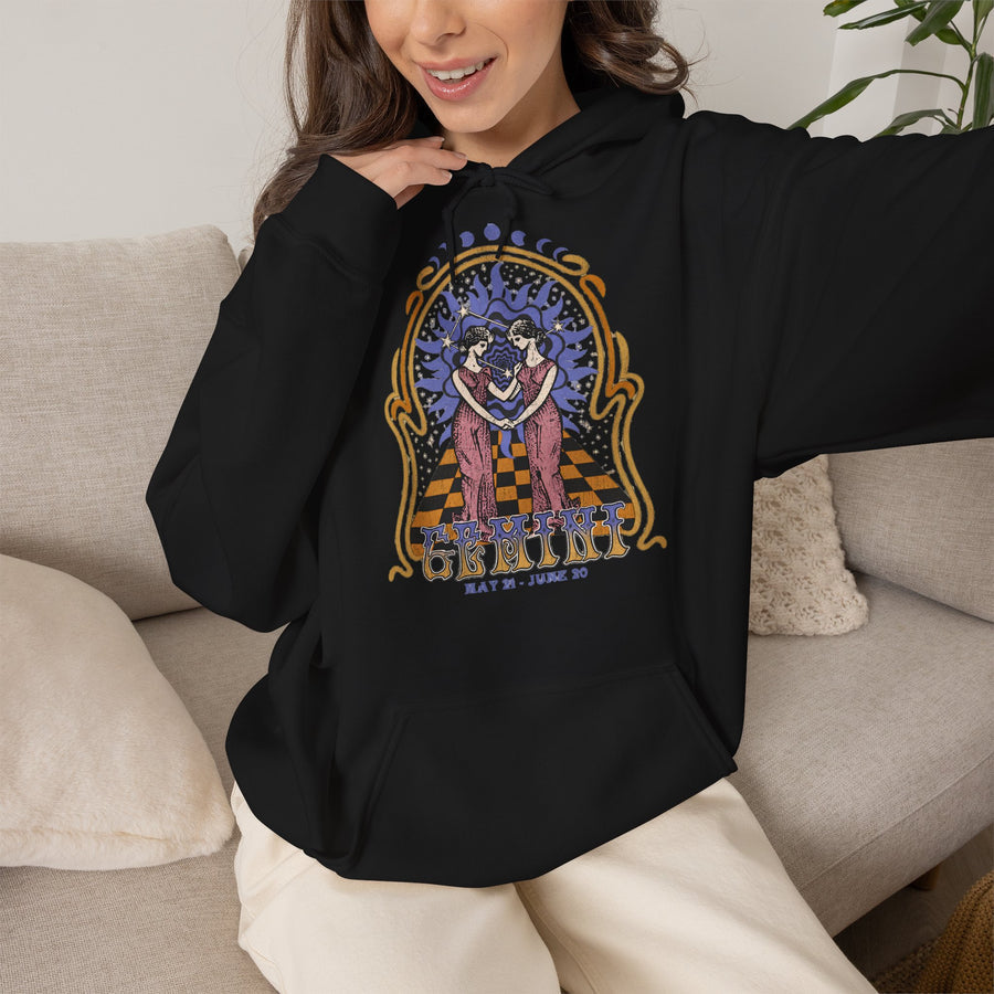 Zwillinge Vintage Hoodie