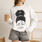 Widder Messy Bun Sweatshirt