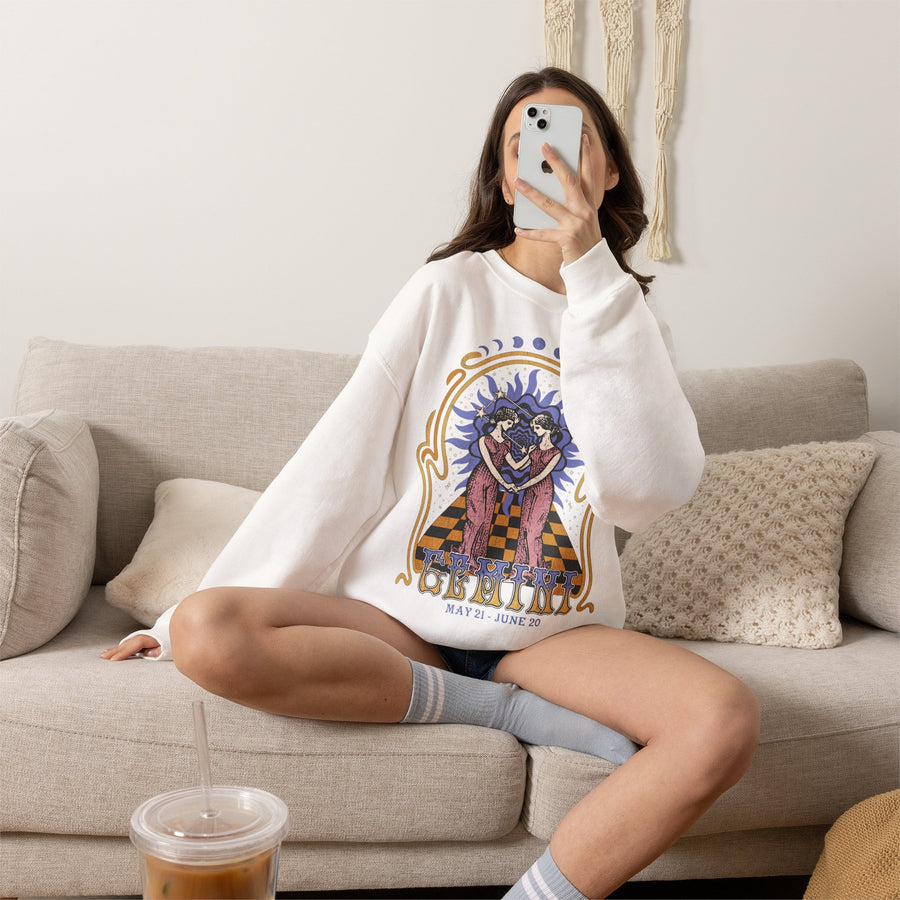 Zwillinge Vintage Sweatshirt