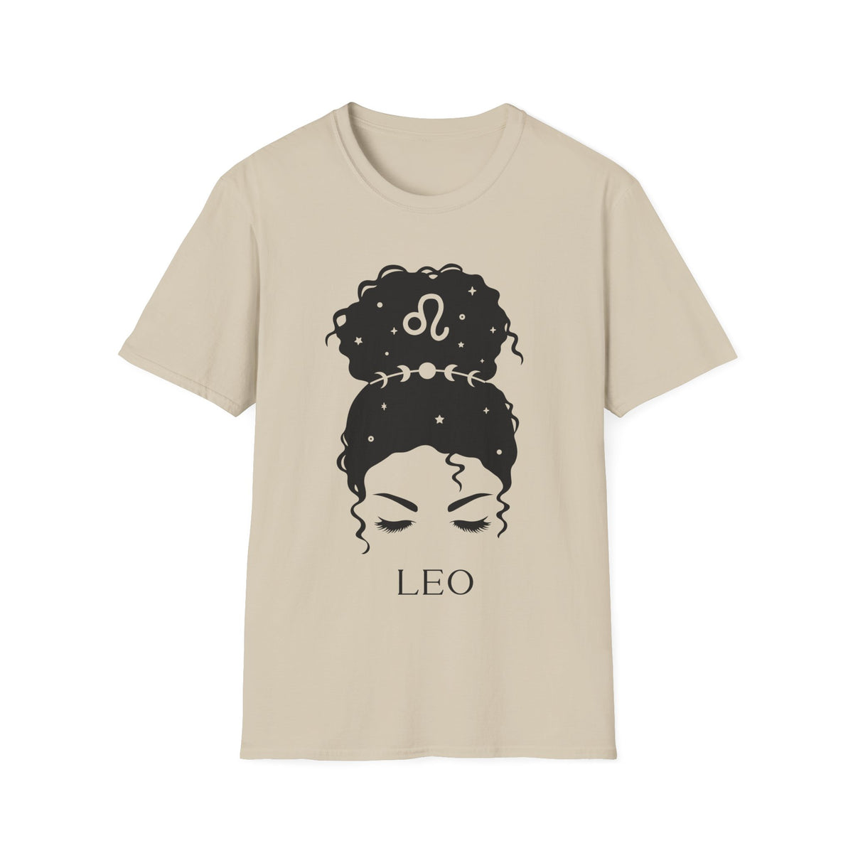 Löwe Messy bun T-Shirt v5